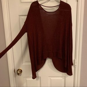 free people twist back sweater